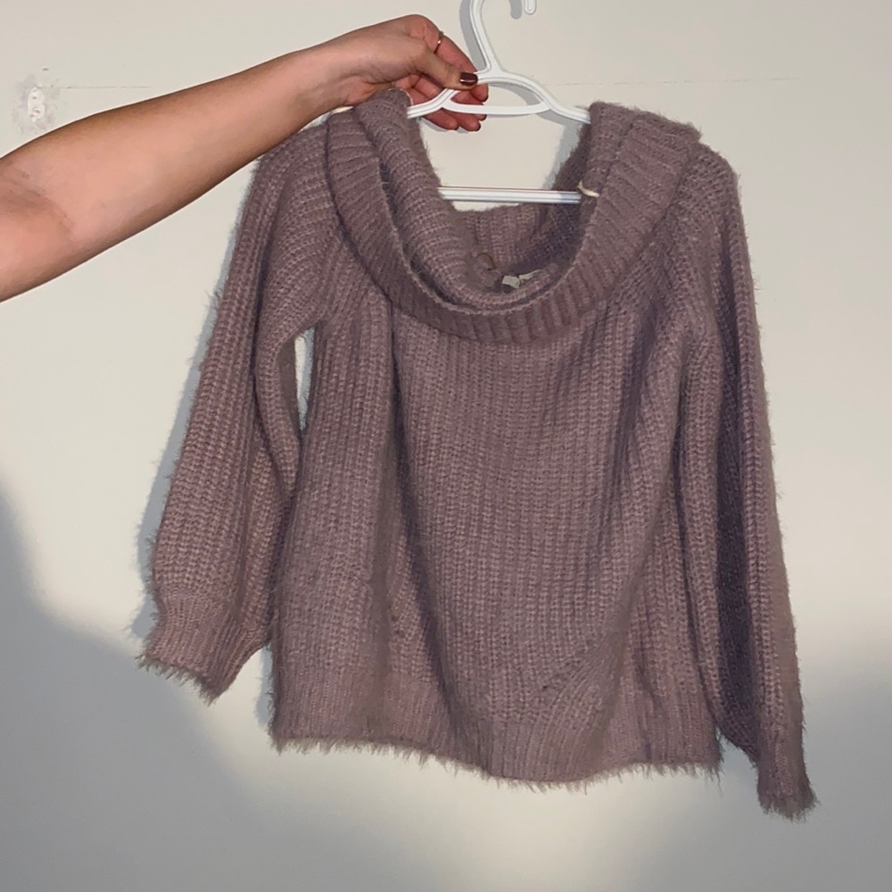 Off the shoulder sweater